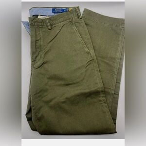 Ralph Lauren Polo Pant Stretch Classic Fit ARMADILLO GREEN for men.